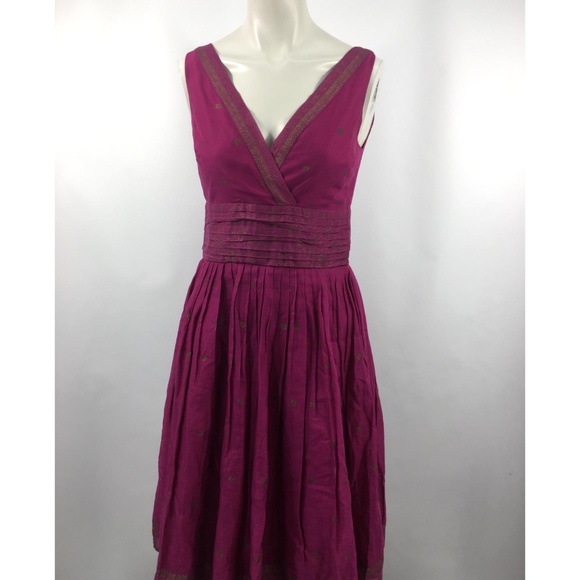 Isaac Mizrahi Dresses & Skirts - Isaac Mizrahi Pleated Ethnic A-Line Dress